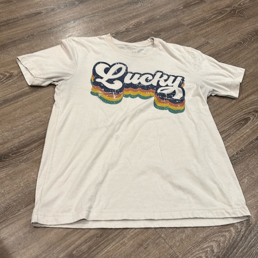 Texas True Lucky shirt. Size Medium. Vibrant colors! Make it yours today!!